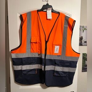 Men’s Safety Vest Orange & Navy